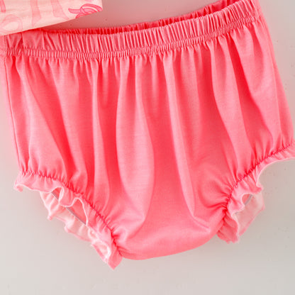 Baby "SO GOD MADE GIRLS" Smocked Embroidered Romper Set