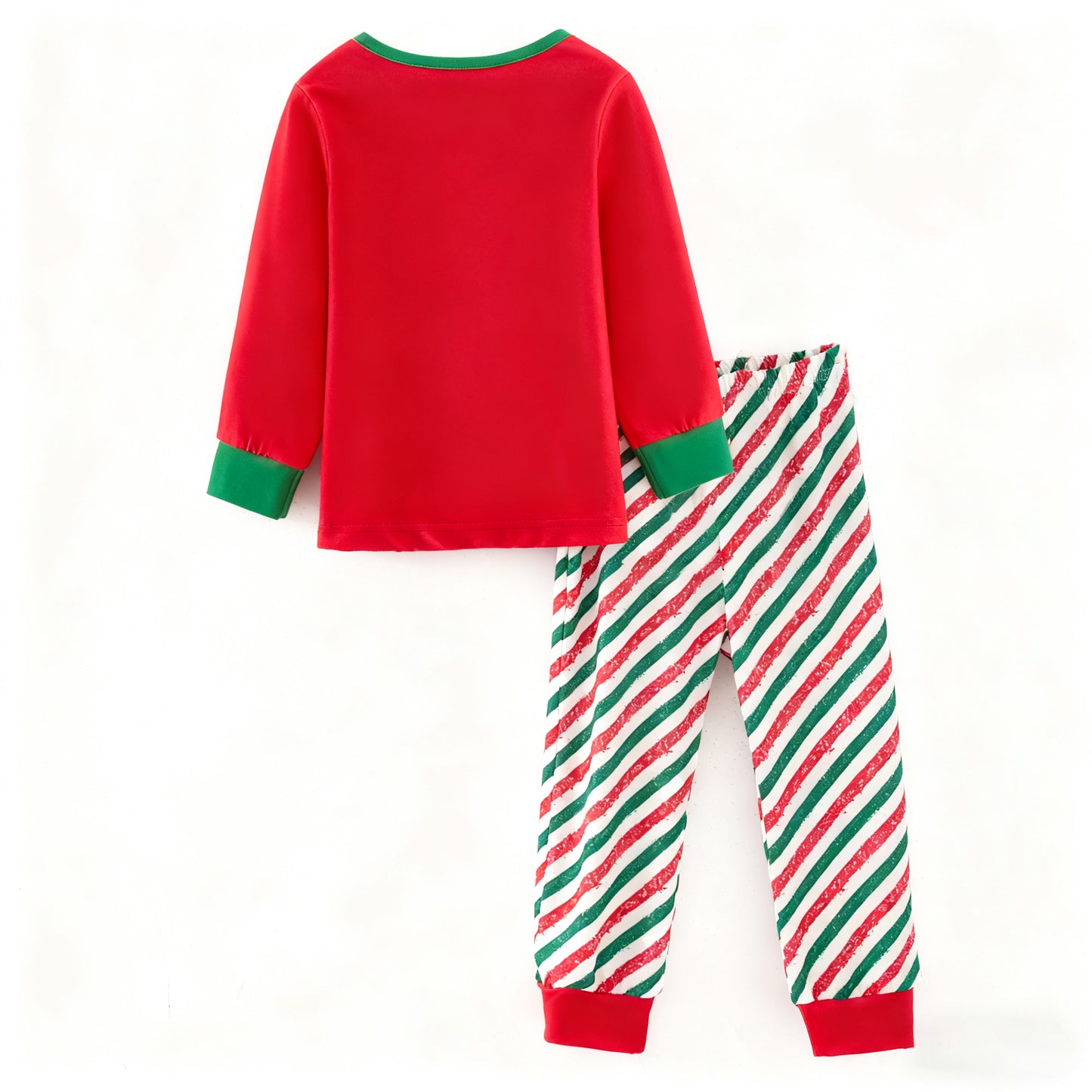 Girls Christmas Winter Grinch Printed Pajamas Set