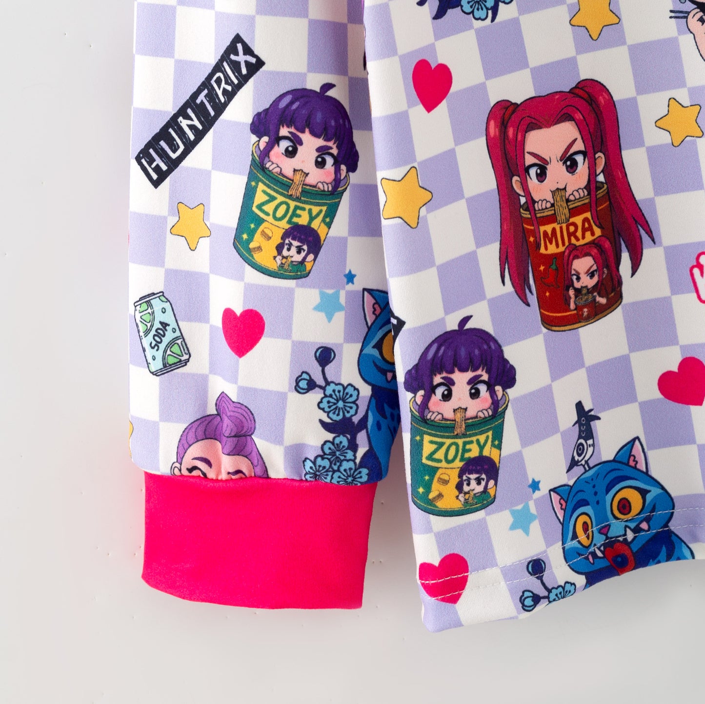 Girls Fall Winter Kpop Demon Hunter Pajamas Set