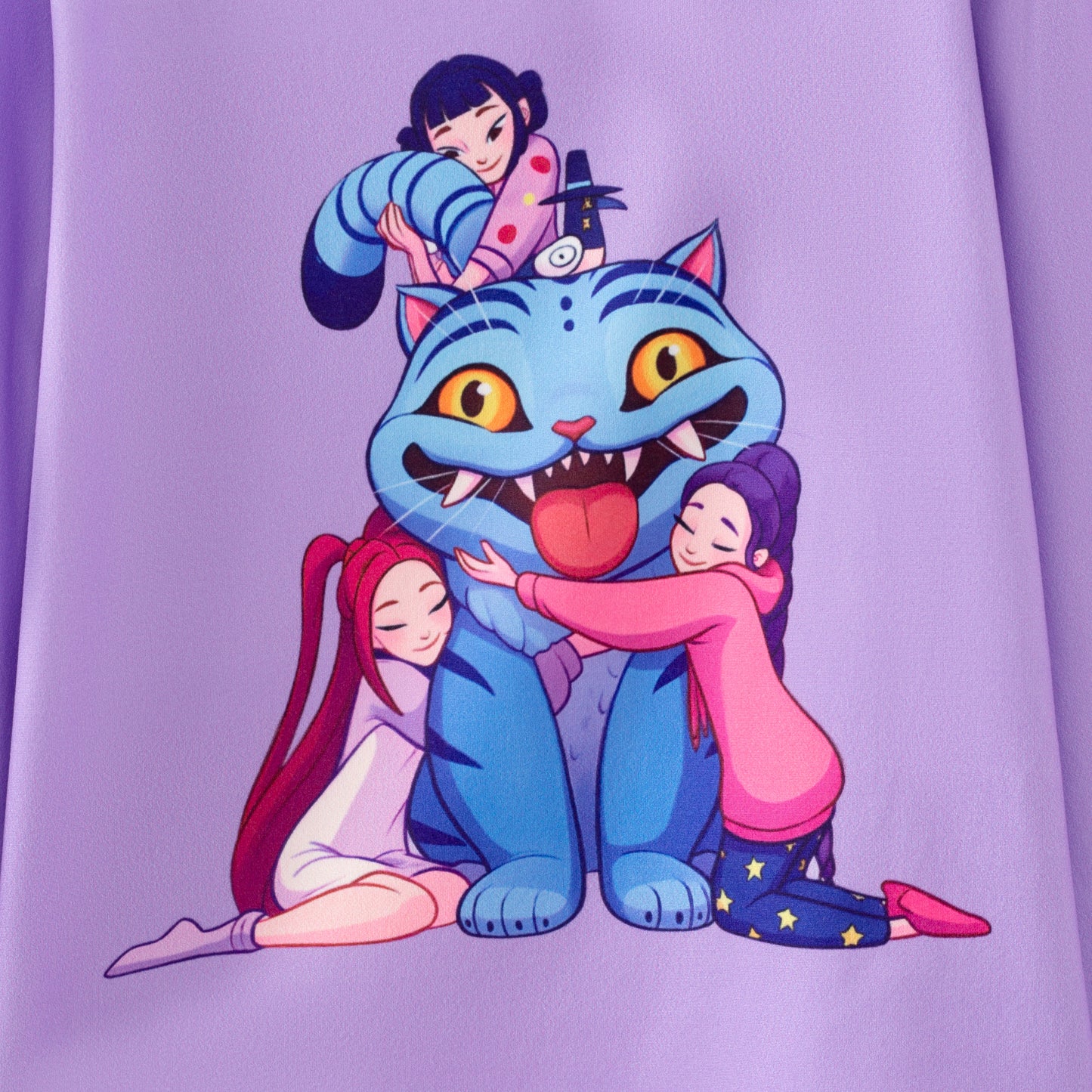 Girls Fall Winter Kpop Demon Hunter Pajamas Set