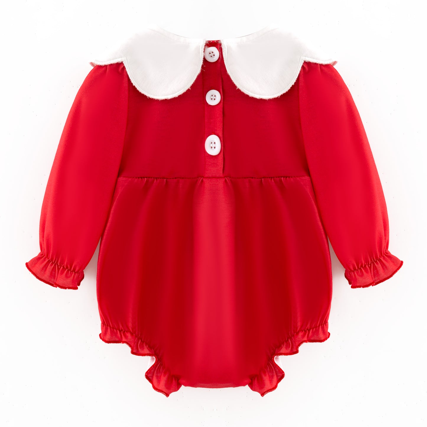 Christmas Lights Embroidered Sibling Set – Holiday Dress & Bubble