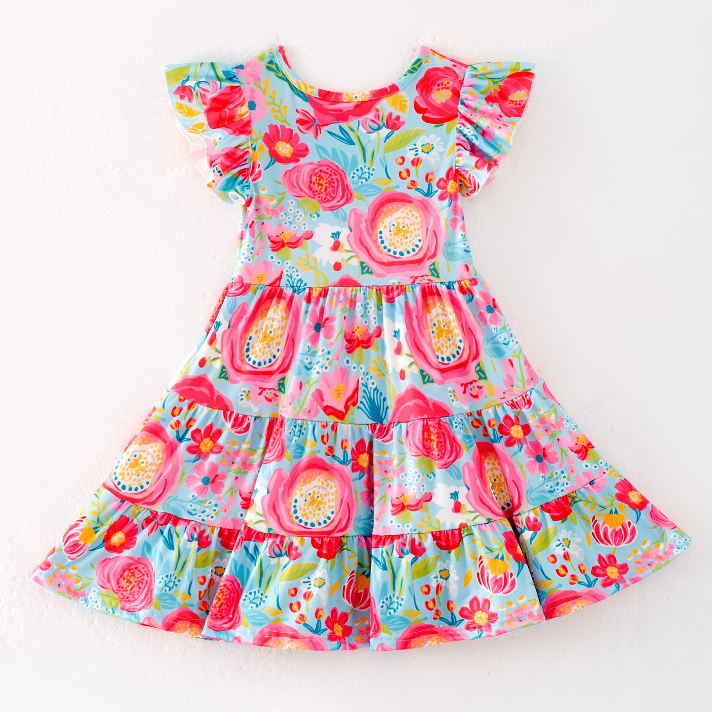 Mommy And Me Mother's Day Flower Print Dress