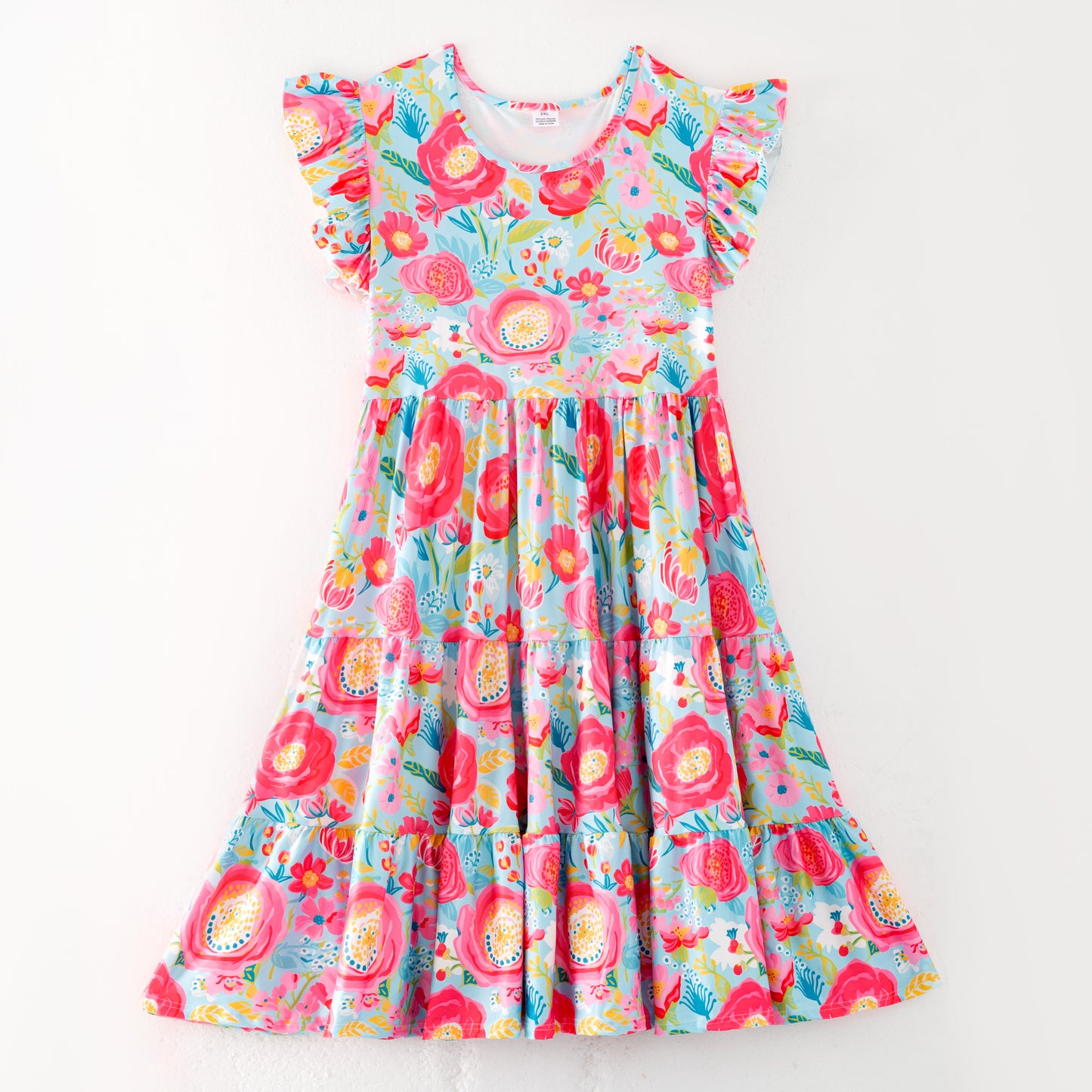 Mommy And Me Mother's Day Flower Print Dress
