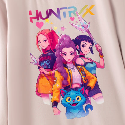 Girls Popular Kpop Demon Hunter Printed Sweatshirts Collection