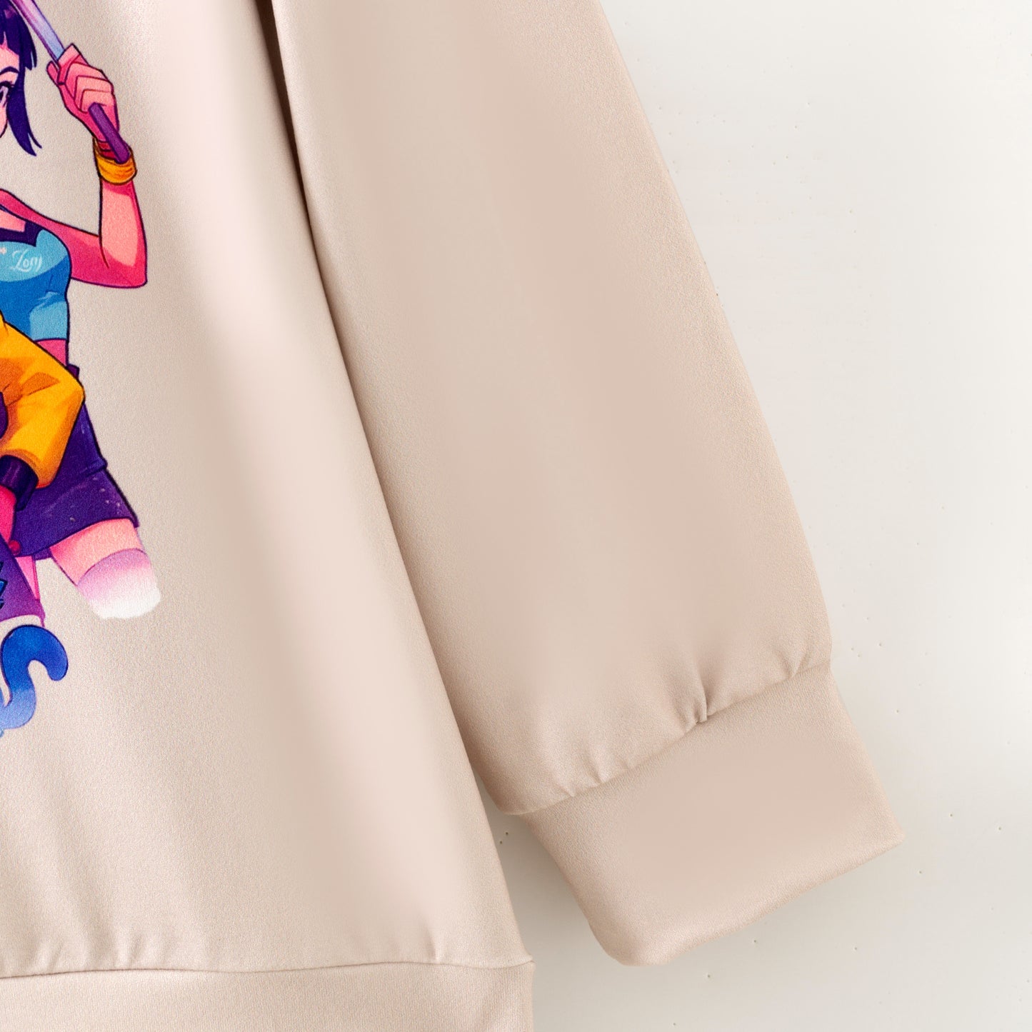 2025 Fall Girls Kpop Demon Hunters Print Milk Silk Sweatershirt