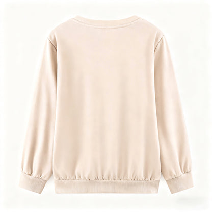 2025 Fall Girls Kpop Demon Hunters Print Milk Silk Sweatershirt