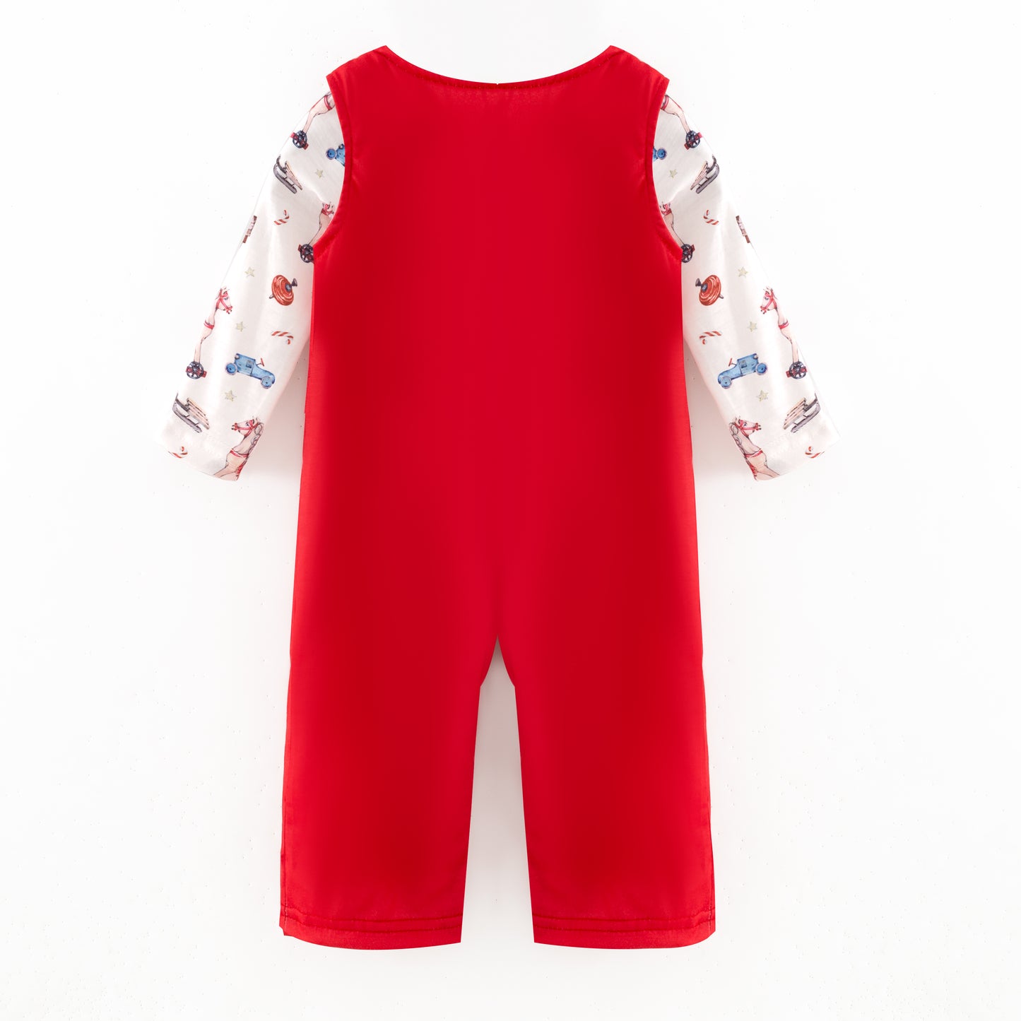 Christmas Nutcracker & Rocking Horse Print Sibling Set – Holiday Outfit Set