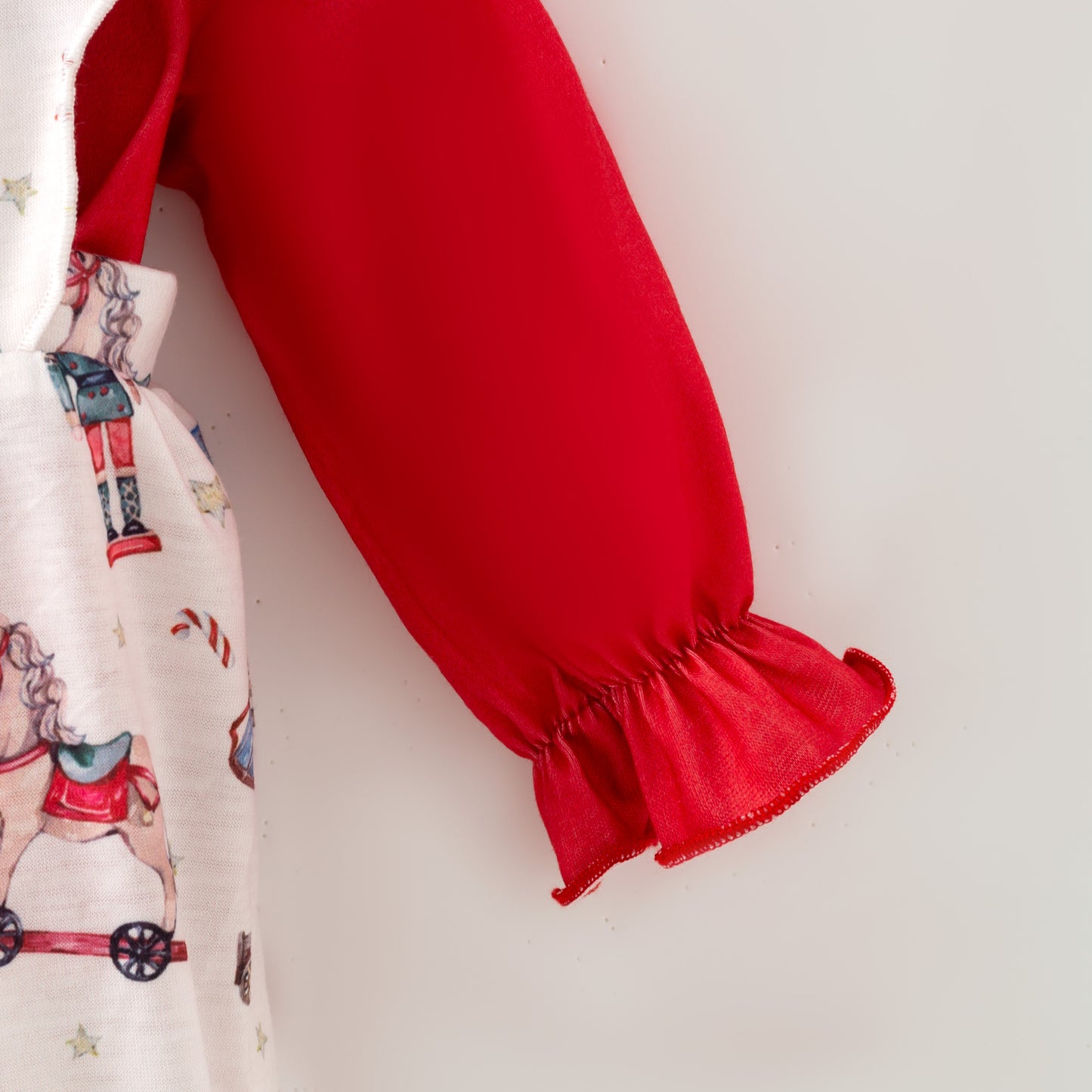 Christmas Nutcracker & Rocking Horse Print Sibling Set – Holiday Outfit Set