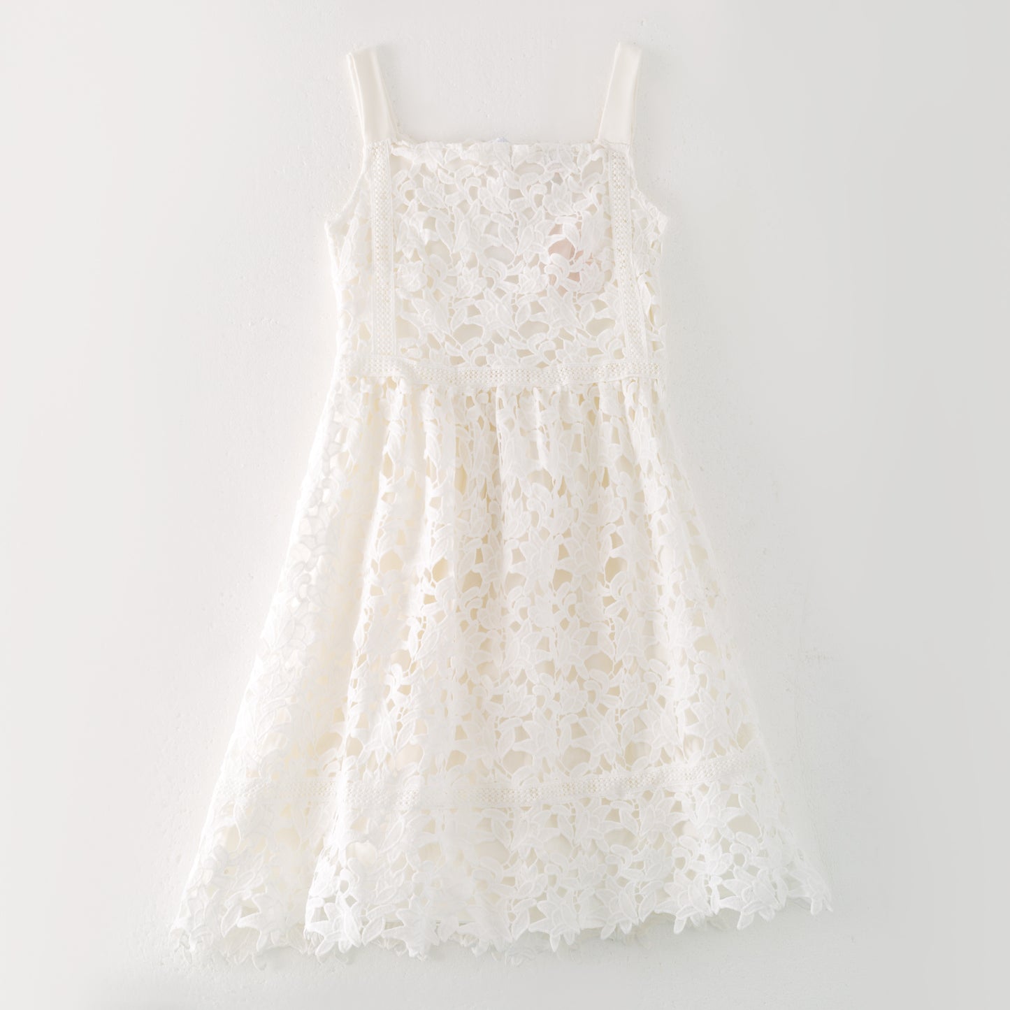 Mommy And Me Summer White Lace Slip Fashion Dress