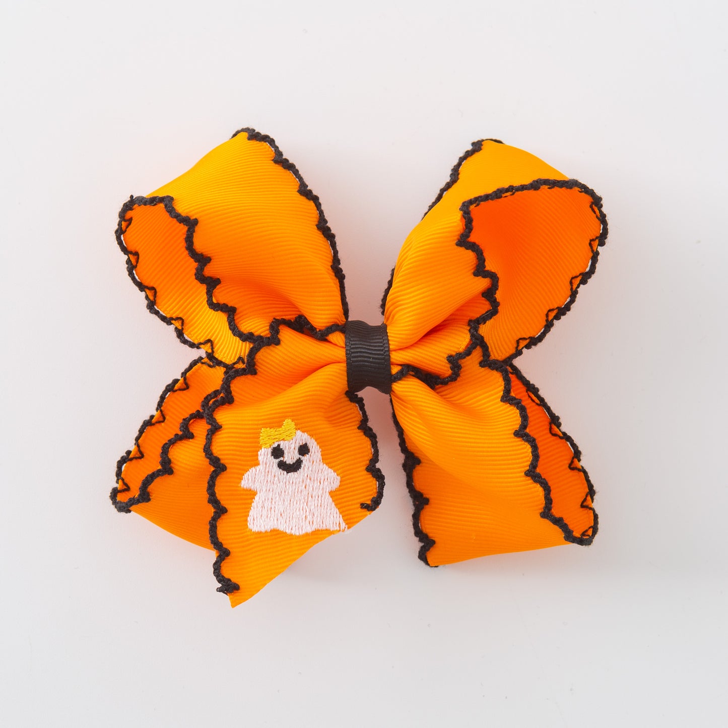 Girls Halloween Pumpkin Ghost Orange Pink Headwear Bow