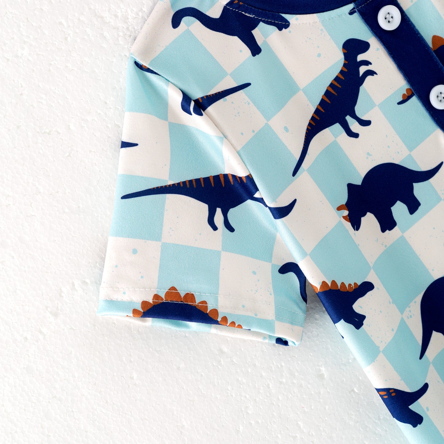 Boys Summer Pocket Dinosour Print T-Shirt