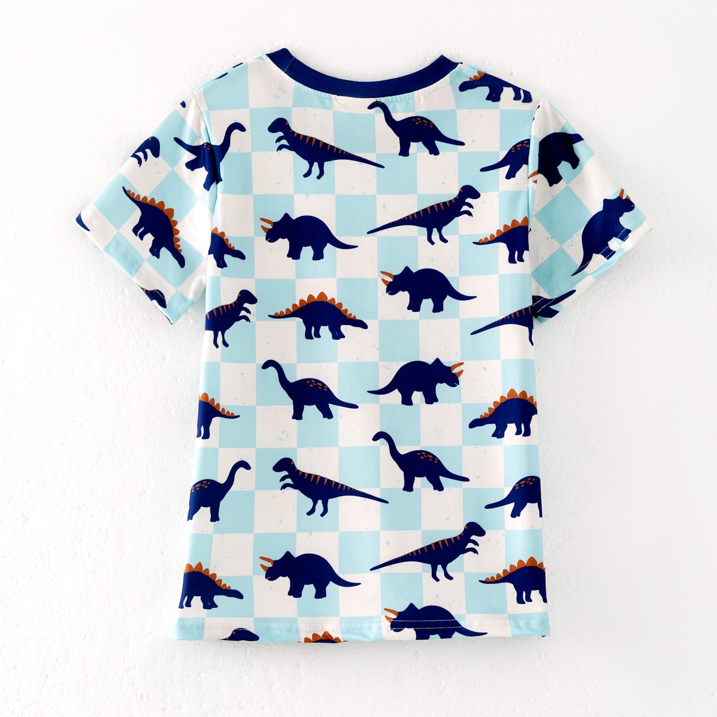 Boys Summer Pocket Dinosour Print T-Shirt