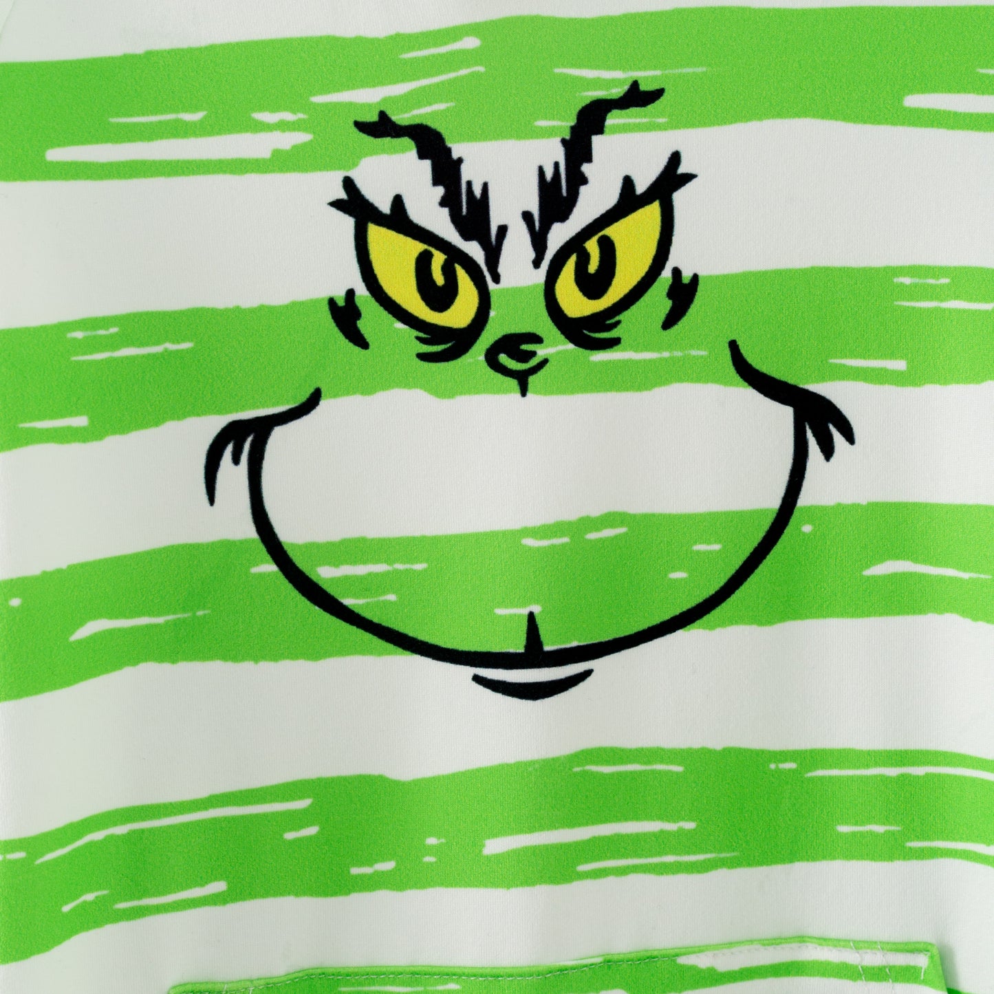 2025 Christmas Grinch Green Stripes Father And Girls Hoodies