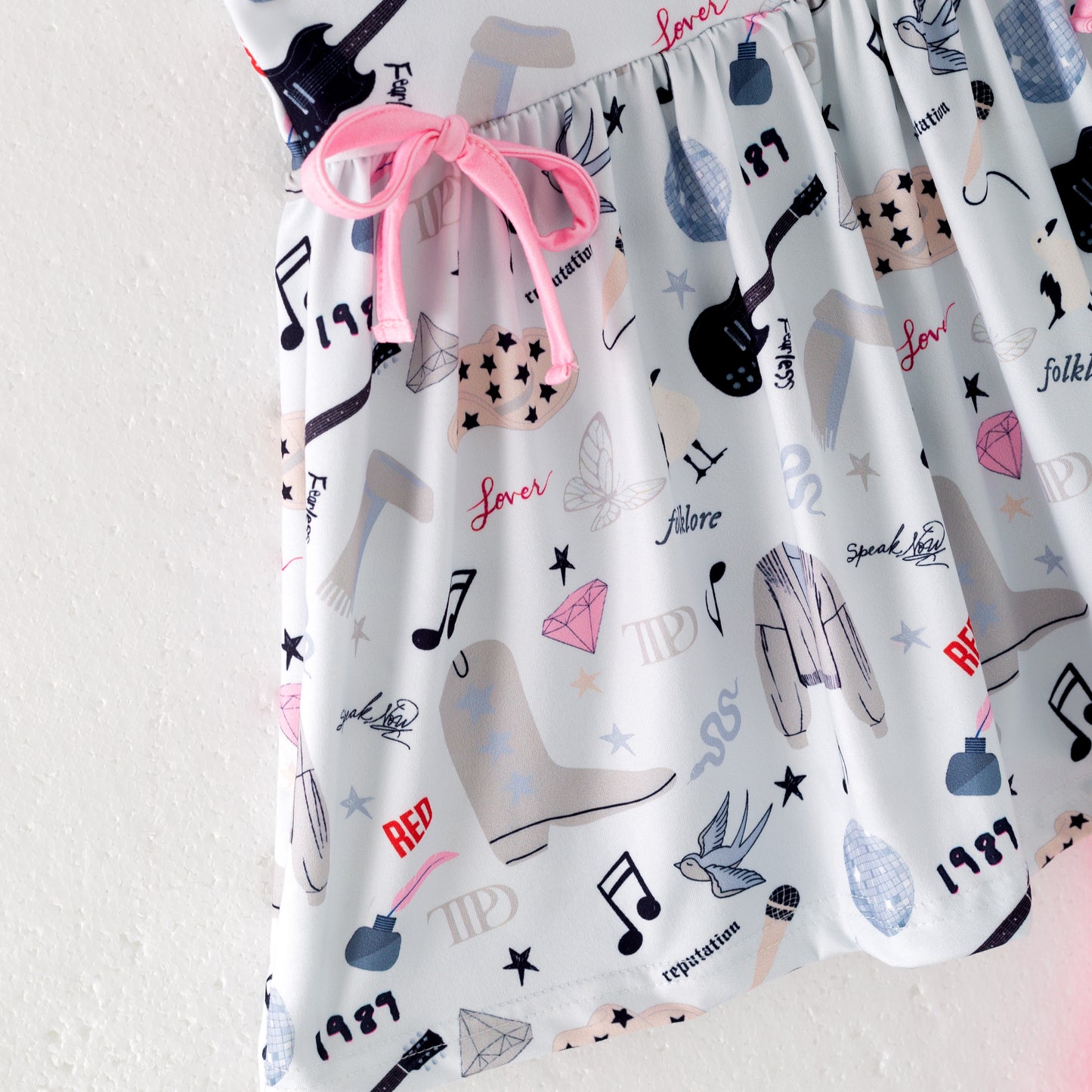 Girls Summer Music Song Fashion Print Short Set