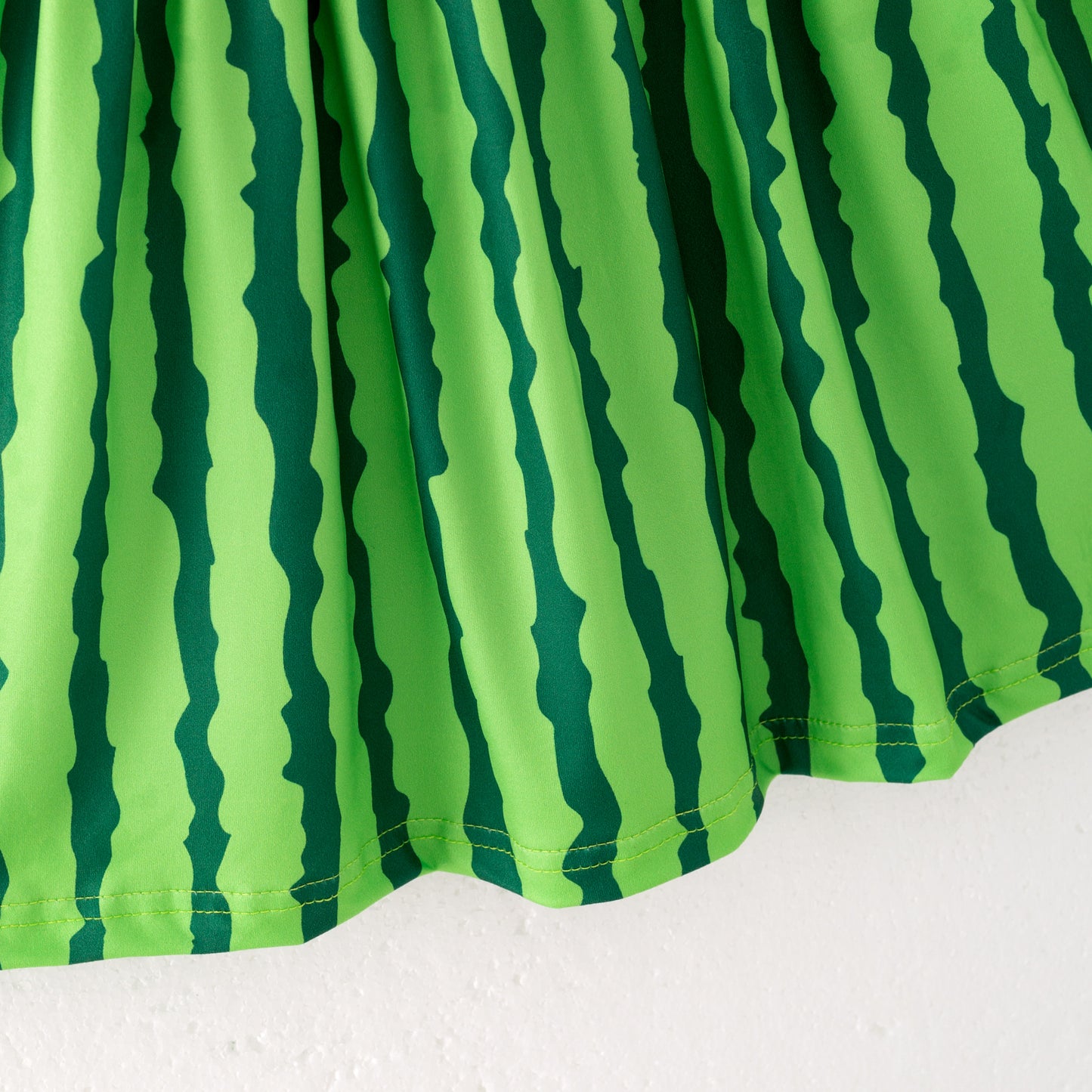 Girls Summer Green Red Watermelon Slip Soft Fashion Dress