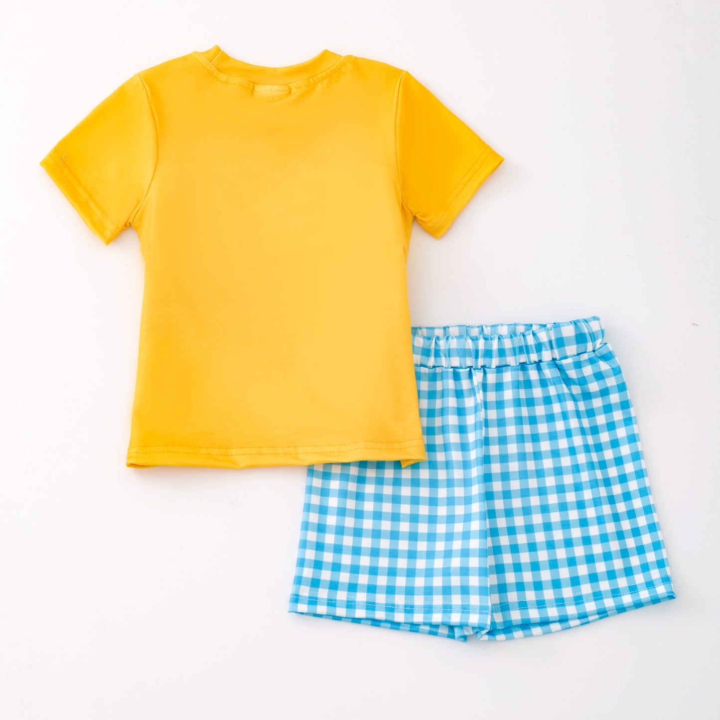 Kids Sibling Summer Rubber Ducks Embroidery Smocked Clothes