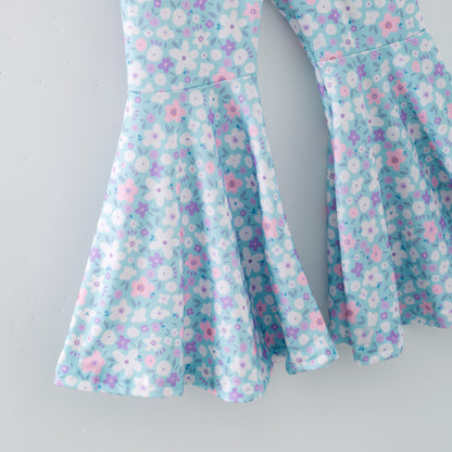 Spring Pink GOD IS GOOD Flower Embroidery Kidswear