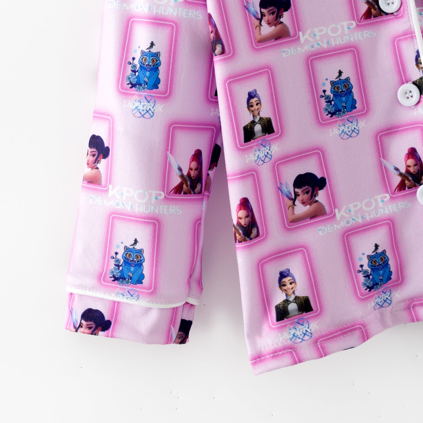 Girls Fall Kpop Demon Hunter Print Pajamas Pant Set