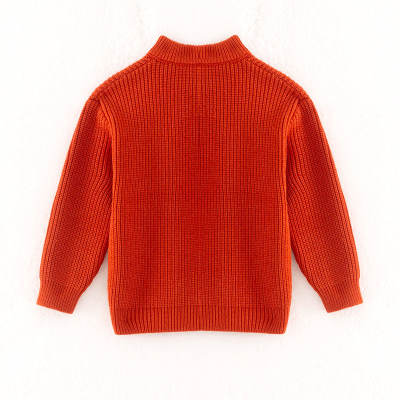 Girls Autumn HELLO FALL Embroidery Long Sleeves Sweater