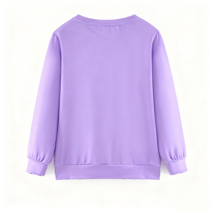 Girls Fall Kpop Demon Hunter Print Long Sleeves Sweatshirts