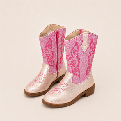 Girls Western Cowboy Boots – Glitter & Embroidered Styles