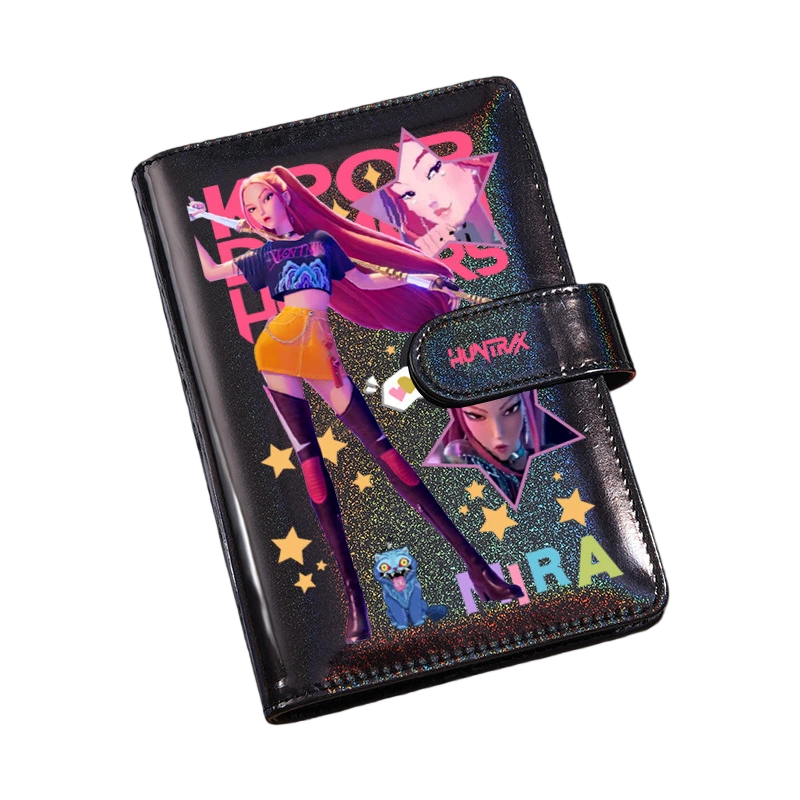 Holographic Cover Demon Hunter Binder Notebook Magnetic Closure Hardcover Journal