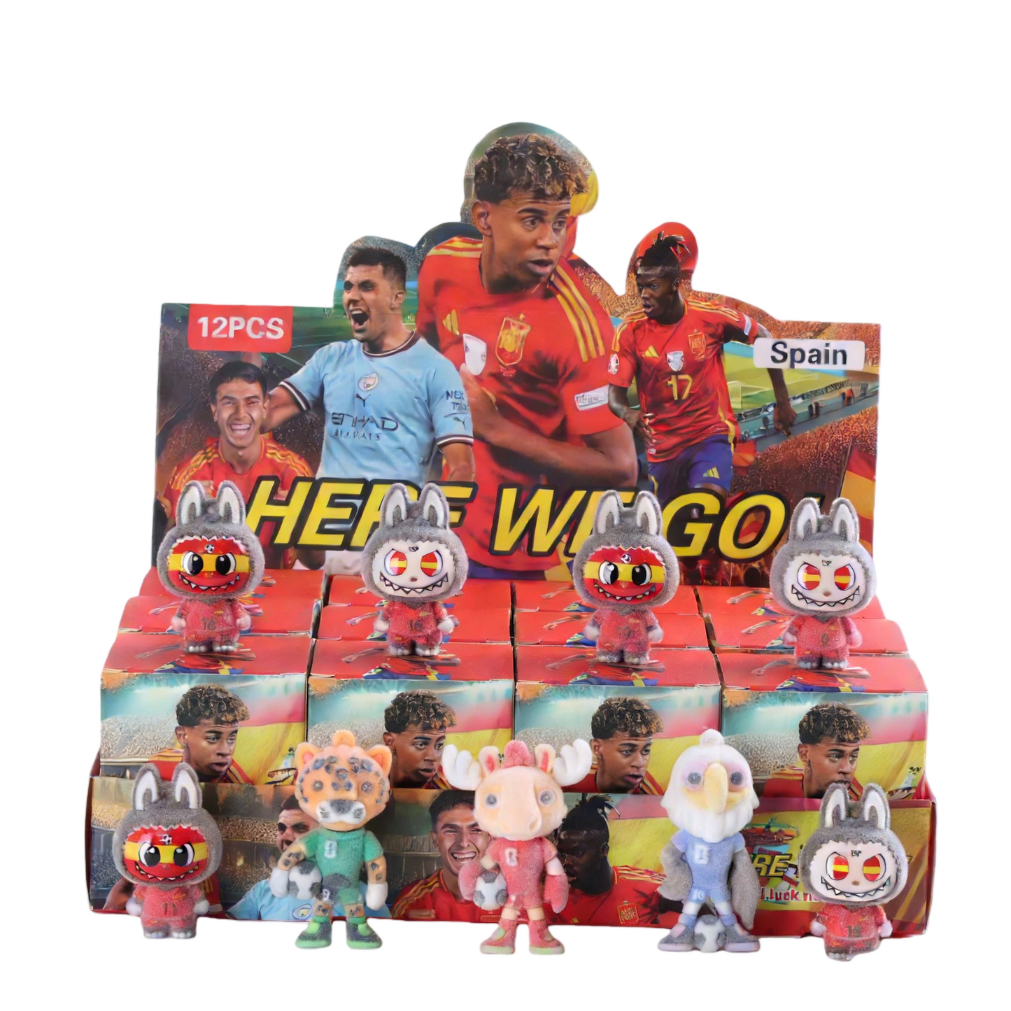 2026 FIFA World Cup Flocked Vinyl Figure Collectible Toy Blind Box Surprise Trendy Desk Decor 12Pcs