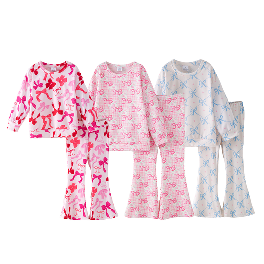 2026 Valentine's Day Spring Heart Sweatshirt Pant Set Collection