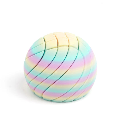 3D Printed Transforming Fidget Ball – Spiral Sensory Desk Toy & Puzzle Stress Relief Gift