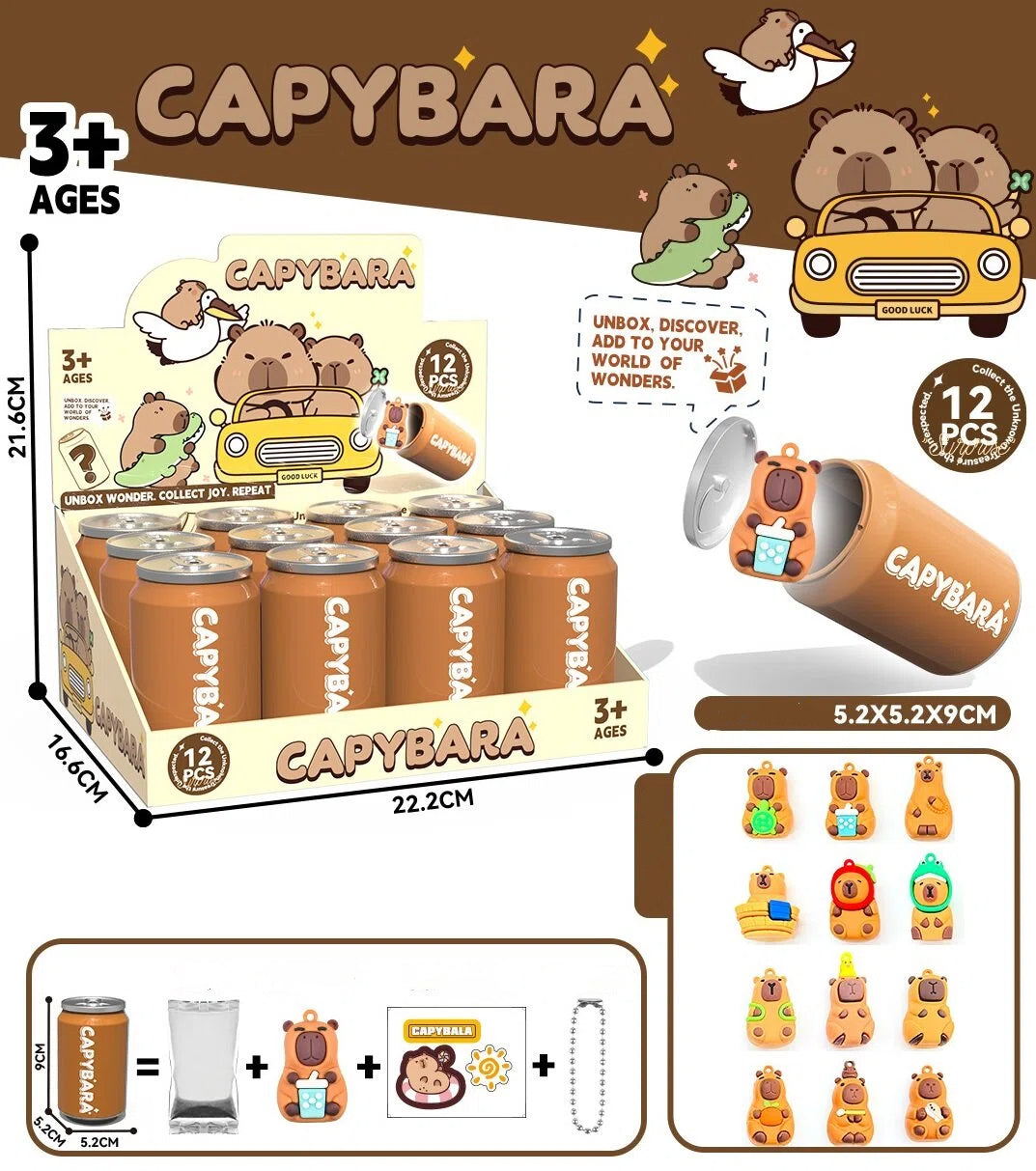 K-POP Demon Hunter Girl Group Soda Can Blind Box Key Chain Cartoon Anime Collectible Figure