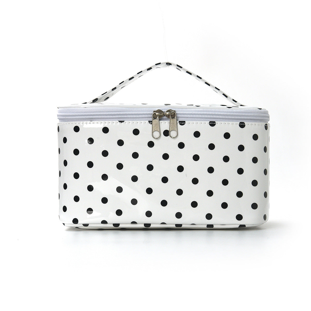 PVC Polka Dot Waterproof Clear Cosmetic Bag Makeup Travel Toiletry Organizer Carry Pouch