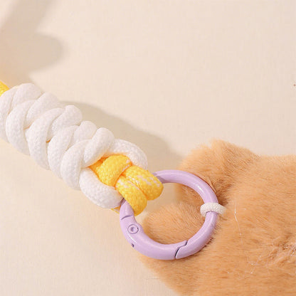LABUBU Plush Keychain – Cute Cartoon Doll with Lanyard, Bag Charm & Key Holder
