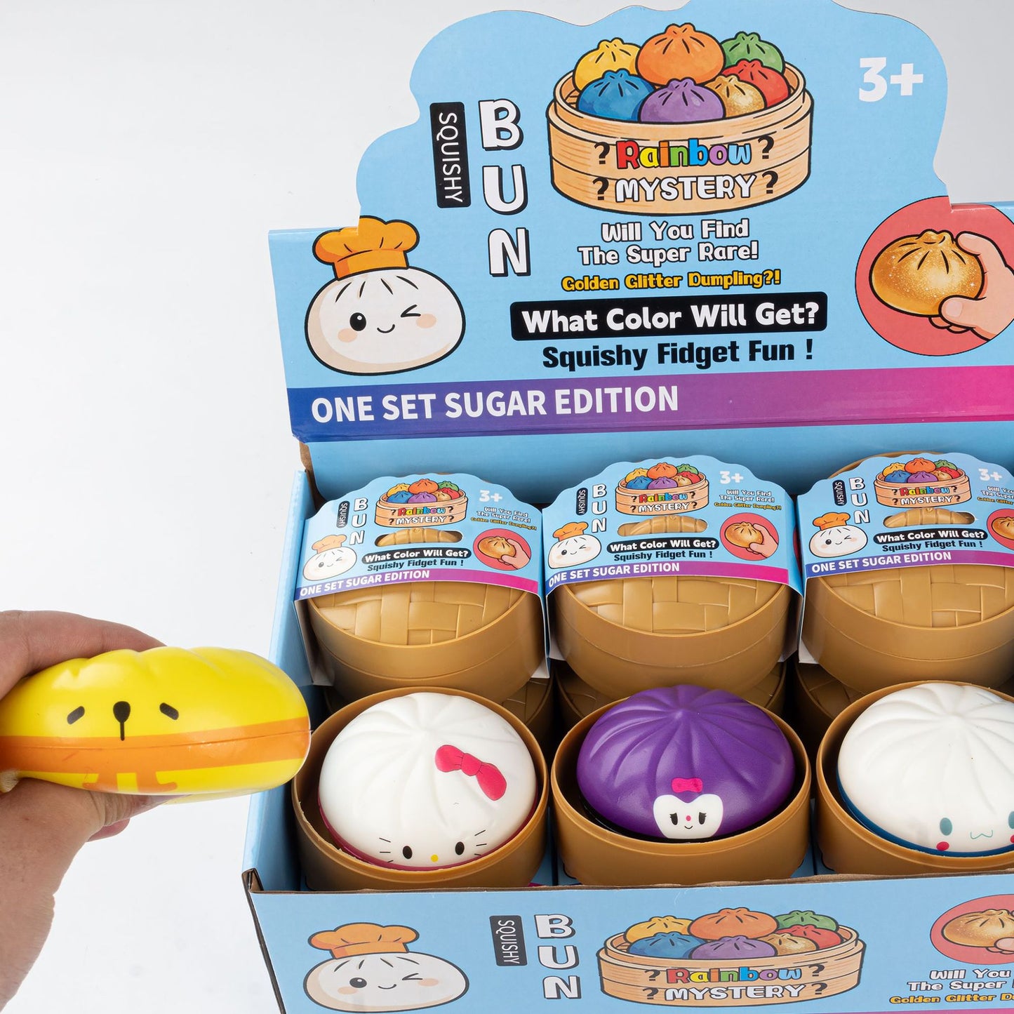 Cartoon Emoji Jumbo Mystery Squishy Dumpling Realistic Steamed Bun Stress Relief Squeeze Toy