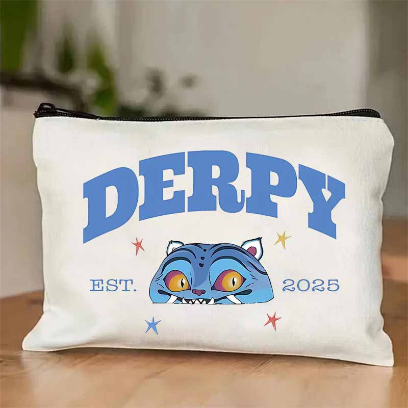 K-pop Demon Hunters Makeup Bag Zipper Pouch Travel Toiletry Bag