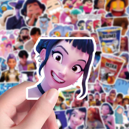 KPOP Huntrix Demon Hunter Girl & Boy Stickers Cartoon Character Decals DIY Scrapbooking & Craft Supplies