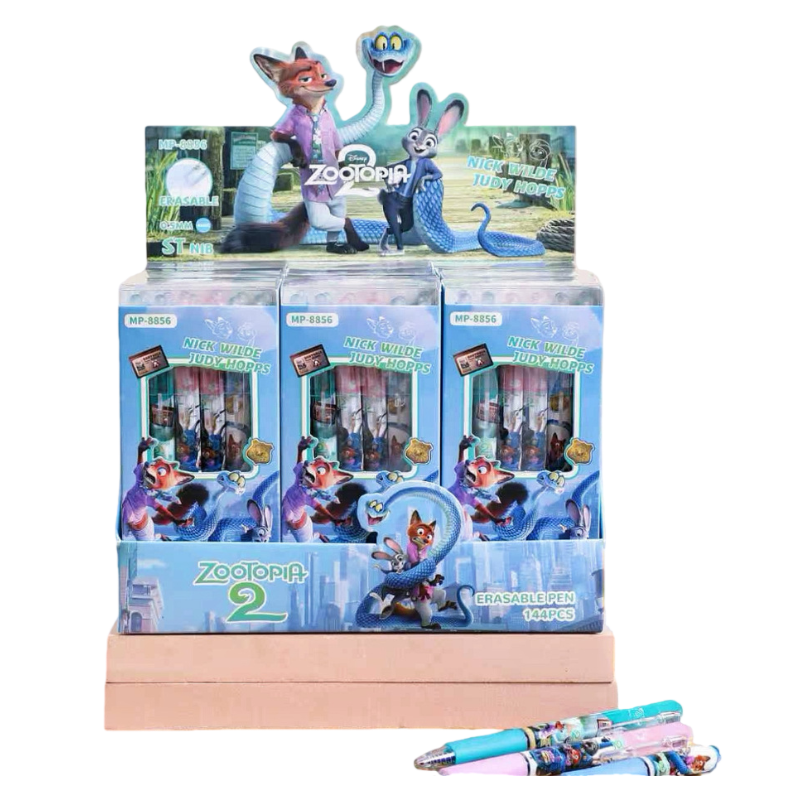 K-Pop Demon Hunter Cartoon Charactor Click Erasable Gel Pens 0.5mm Ink Set of 12 Stationery