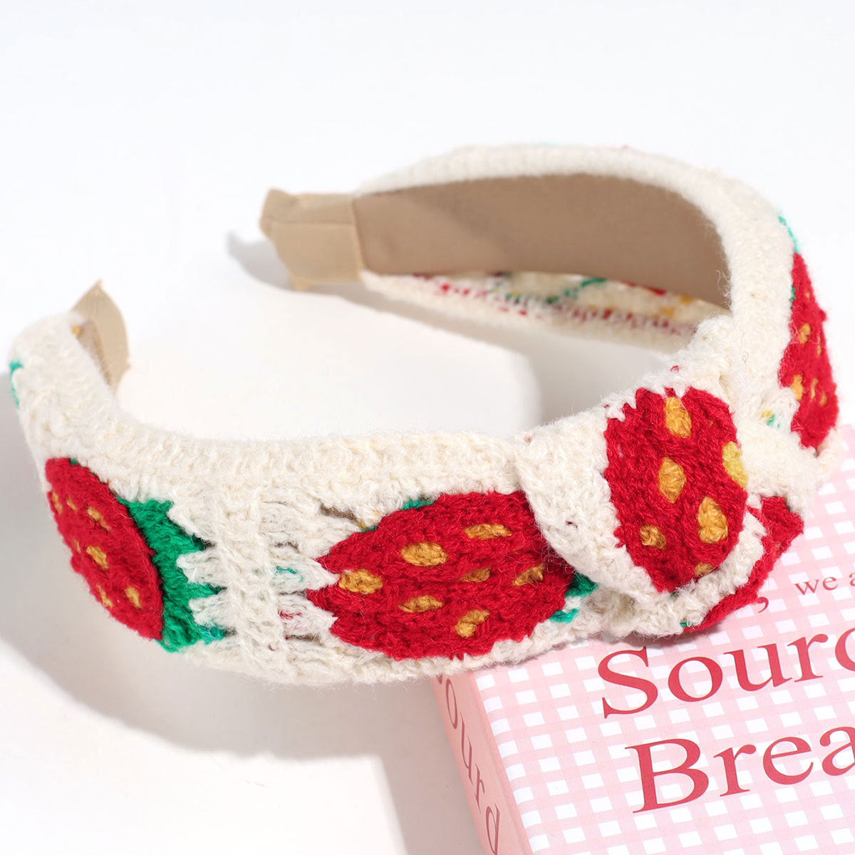 Handmade Crochet Headband Boho Knitted Hair Band for Women & Girls Granny Square Hair Accessory