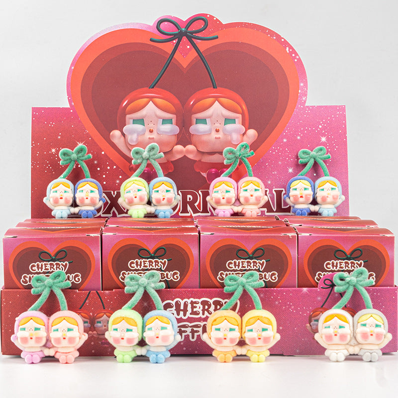 Demon Hunter Flocked Cartoon Figure Blind Box Set Collectible Surprise Desk Decor 12-Piece Pack