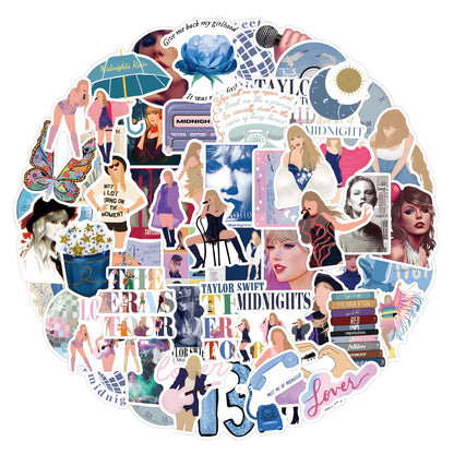 Taylor Swift Sticker Pack The Life of a Showgirl Album Graffiti Stickers Concert & Album Collection Laptop/Luggage Decals