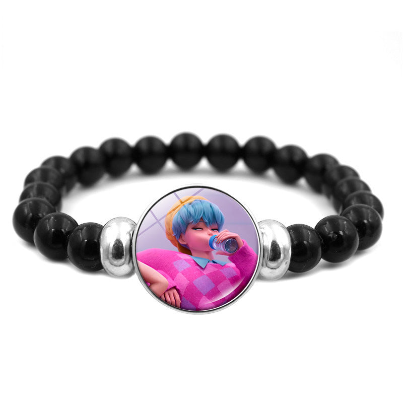 K-POP Demon Hunters Beaded Bracelet Colorful Friendship Jewelry Gift for Boys & Girls Trendy Fan Accessory