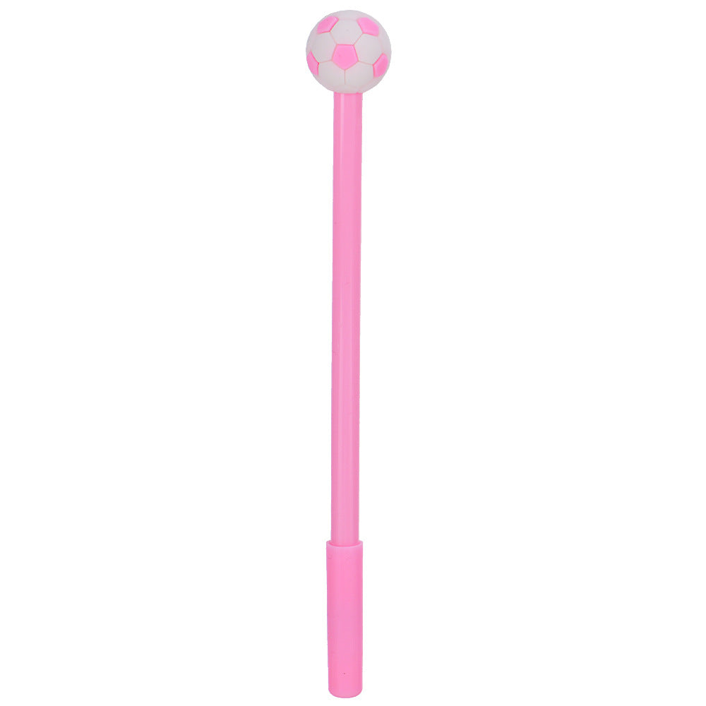 Sports Ball Silicone Top Gel Pen Black Ink Creative Ballpoint Pen