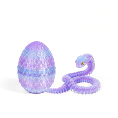 3D Printed Dragon Egg Fidget Toy with Articulated Dragon – Colorful Sensory Stress Relief Toy & Collectible Gift