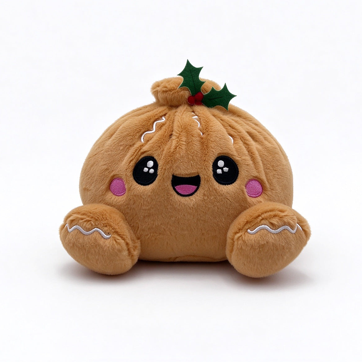 Christmas Bao Bun Plush Toys – Cute Holiday Dumpling Characters, Plush Only or with Bamboo Steamer Gift Box