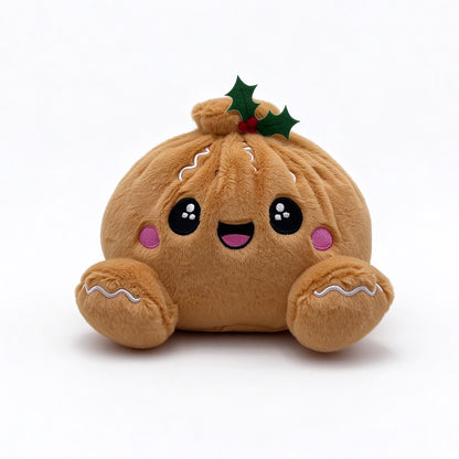 Christmas Bao Bun Plush Toys – Cute Holiday Dumpling Characters, Plush Only or with Bamboo Steamer Gift Box