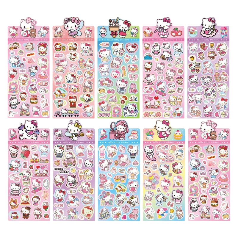 K-pop Demon Hunters Holographic Stickers Set Cartoon Designs for Journals and Scrapbooks