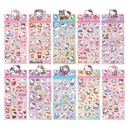 K-pop Demon Hunters Holographic Stickers Set Cartoon Designs for Journals and Scrapbooks