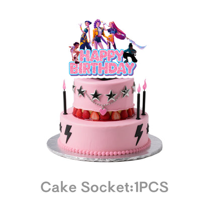 Demon Hunters & Saga Boy Band Birthday Party Supplies – Themed Tableware and Decorations