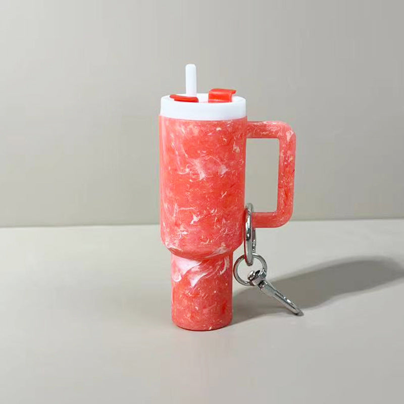 Mini Tumbler Lipstick Holder Keychain – Twist-Open Bag Charm