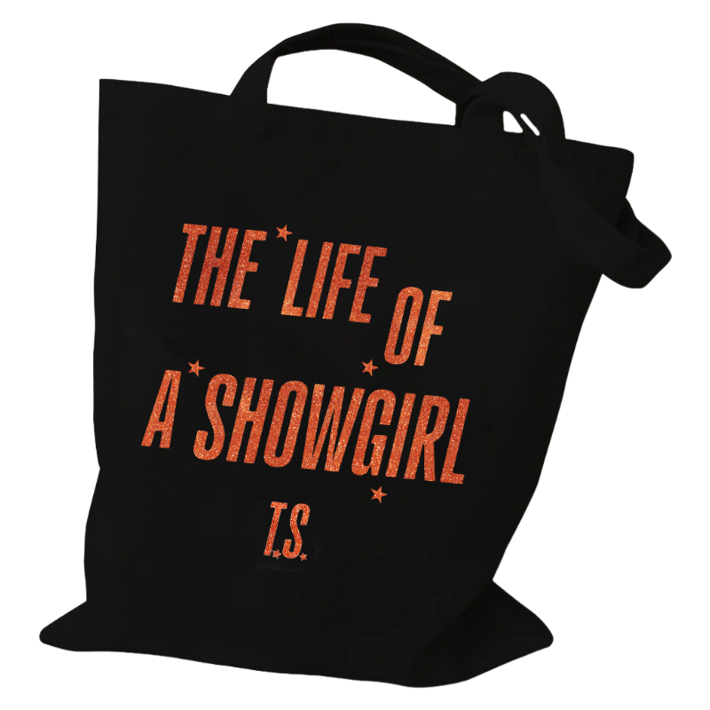 Taylor Swift “The Life of a Showgirl” Canvas Tote Bag – New Album Merch Shoulder Bag