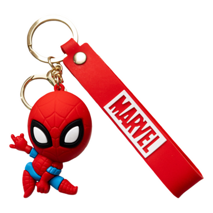 Hero-Themed Silicone Keychain for Kids – Cute Cartoon Key Ring Accessory